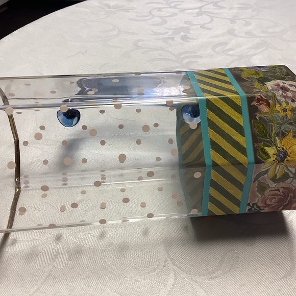 Mackenzie-Childs Circus Garland 48 oz Tall Pitcher BLUE HANDLEππππππ - Picture 6 of 9